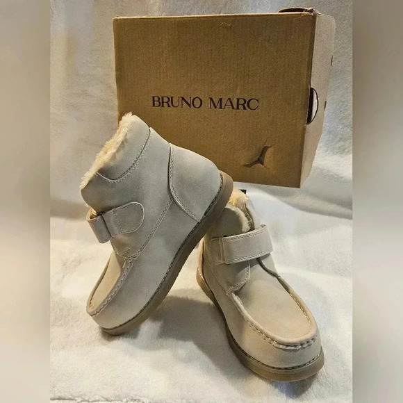 Bruno Marc light tan 12c fur girl boots - Picture 2 of 15